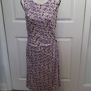 Nic + Zoe Disco Twist Print Side Knot Sheath Dress